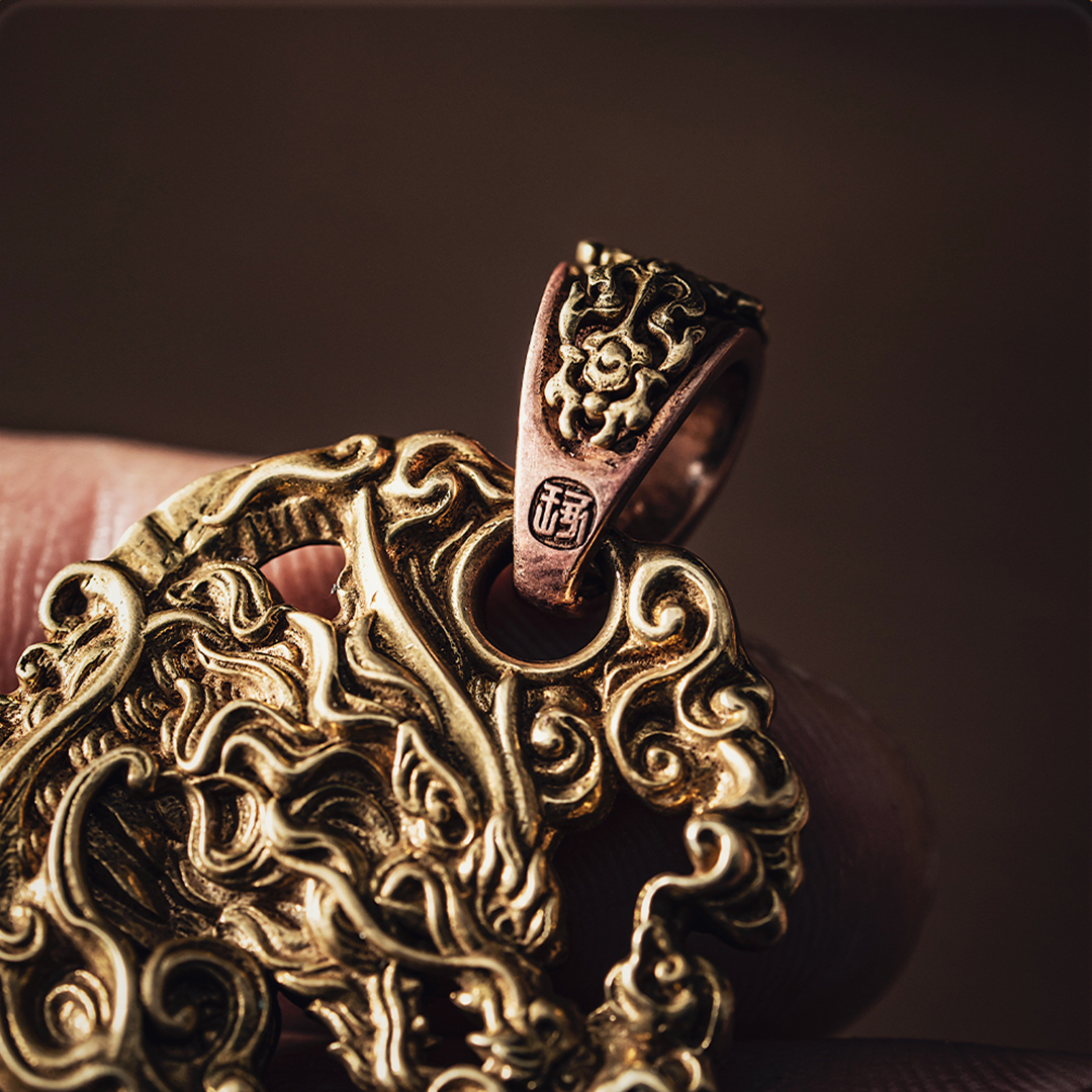 Starving Skeleton™ Raging Dragon Pendant