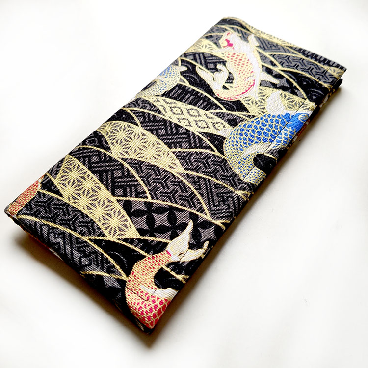 ZumiWallet™ Koi Tattoo Canvas Long Wallet