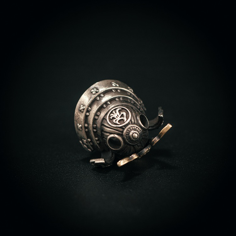 Starving Skeleton™ Samurai Tiger EDC Bead Pendant
