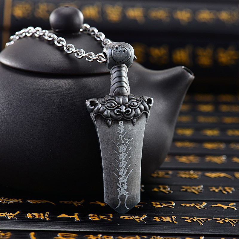 Starving Skeleton™ Thunder Blade Pendant Necklace