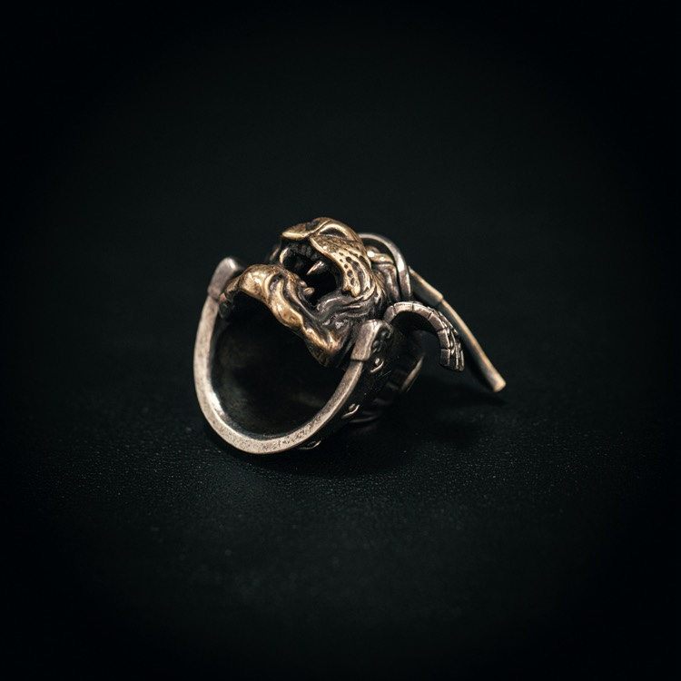 Starving Skeleton™ Samurai Tiger EDC Bead Pendant