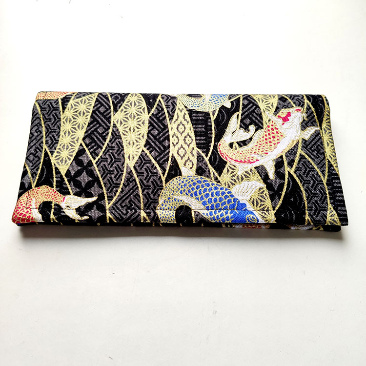 ZumiWallet™ Koi Tattoo Canvas Long Wallet