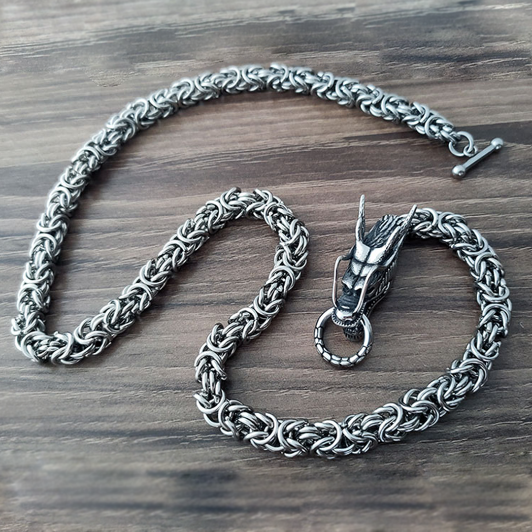 Starving Skeleton™ Ryujin Dragon Chain Necklace