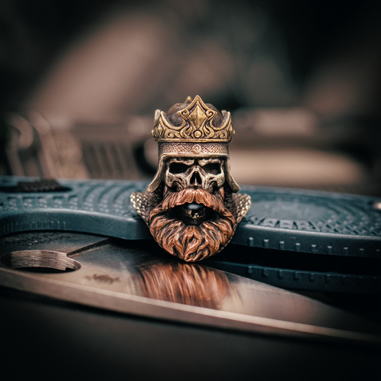 Starving Skeleton™ Warrior King EDC Pendant