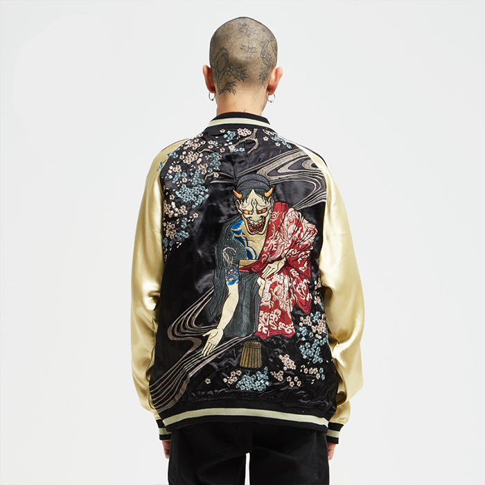 Vengeance Hannya Ghost Reversible Sukajan Embroidered Jacket (55% OFF)