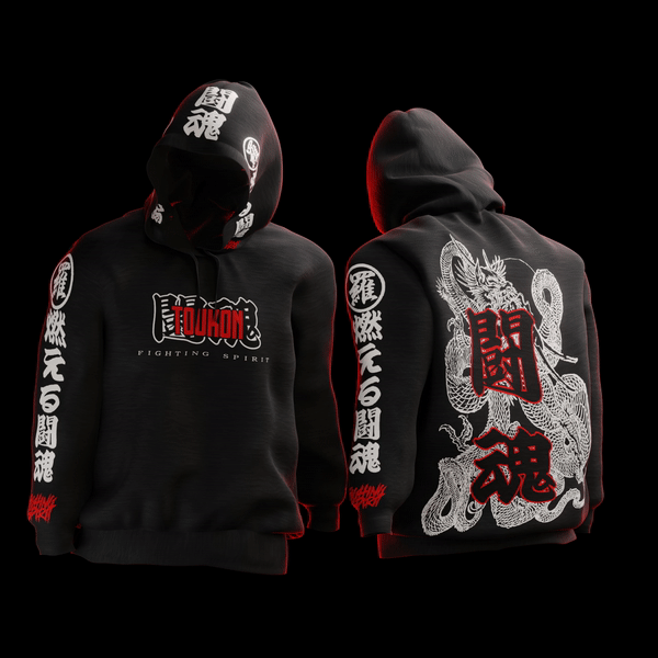 oukon Fighting Spirit Dragon Hoodie