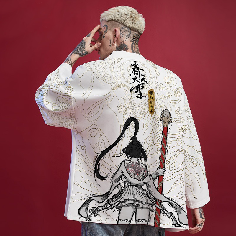 Howler Monkey x Geisha Summer Kimono Shirt