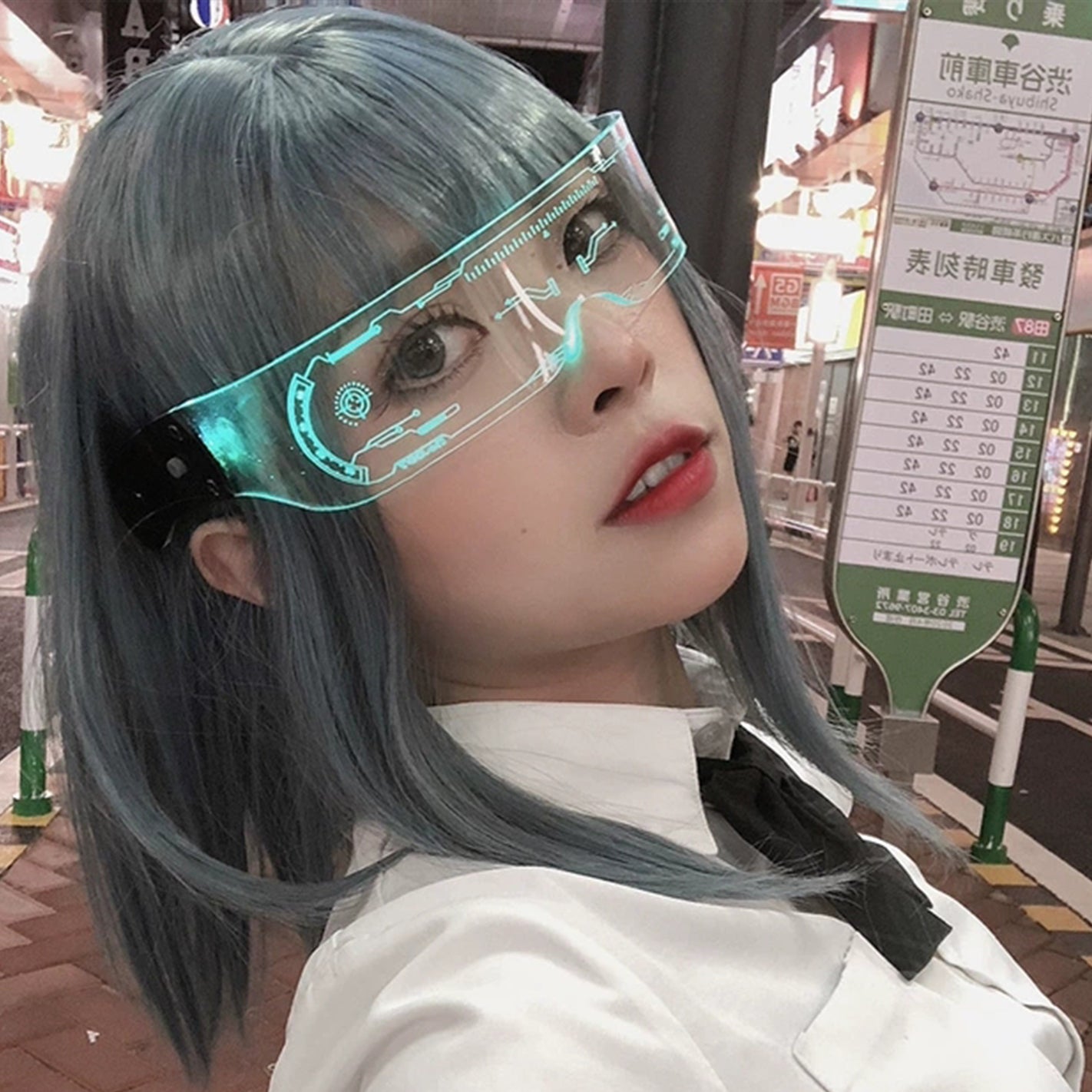 LED Cyberpunk Tactical Visor