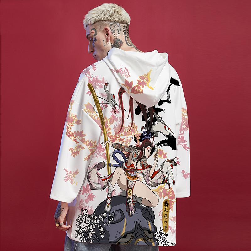 Geisha Assassin x Hannya Mask Pullover Hoodie
