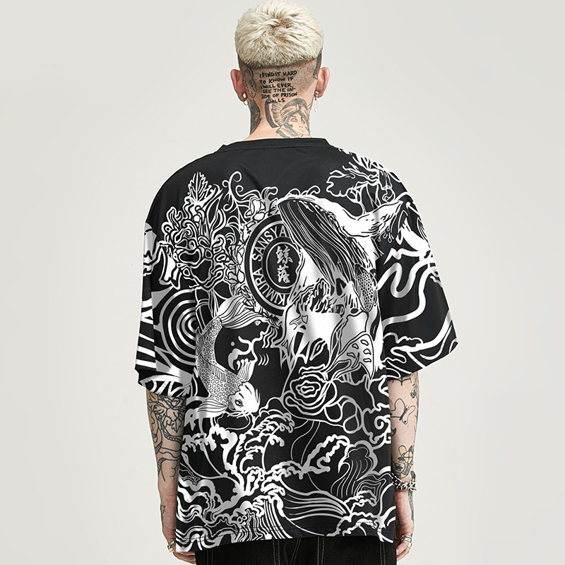 Irezumi Warrior Koi Loose Shirt