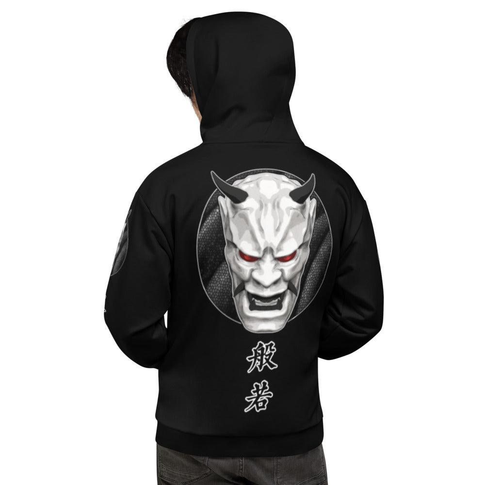 Rebel White Hannya Pullover Hoodie