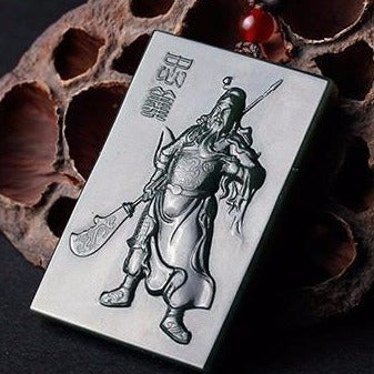 Guan Yu Warrior Jade Pendant Necklace