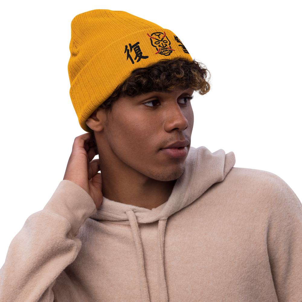 Vengeance™ Hannya Mask Recycled Cuffed Beanie | LIMITED DROP