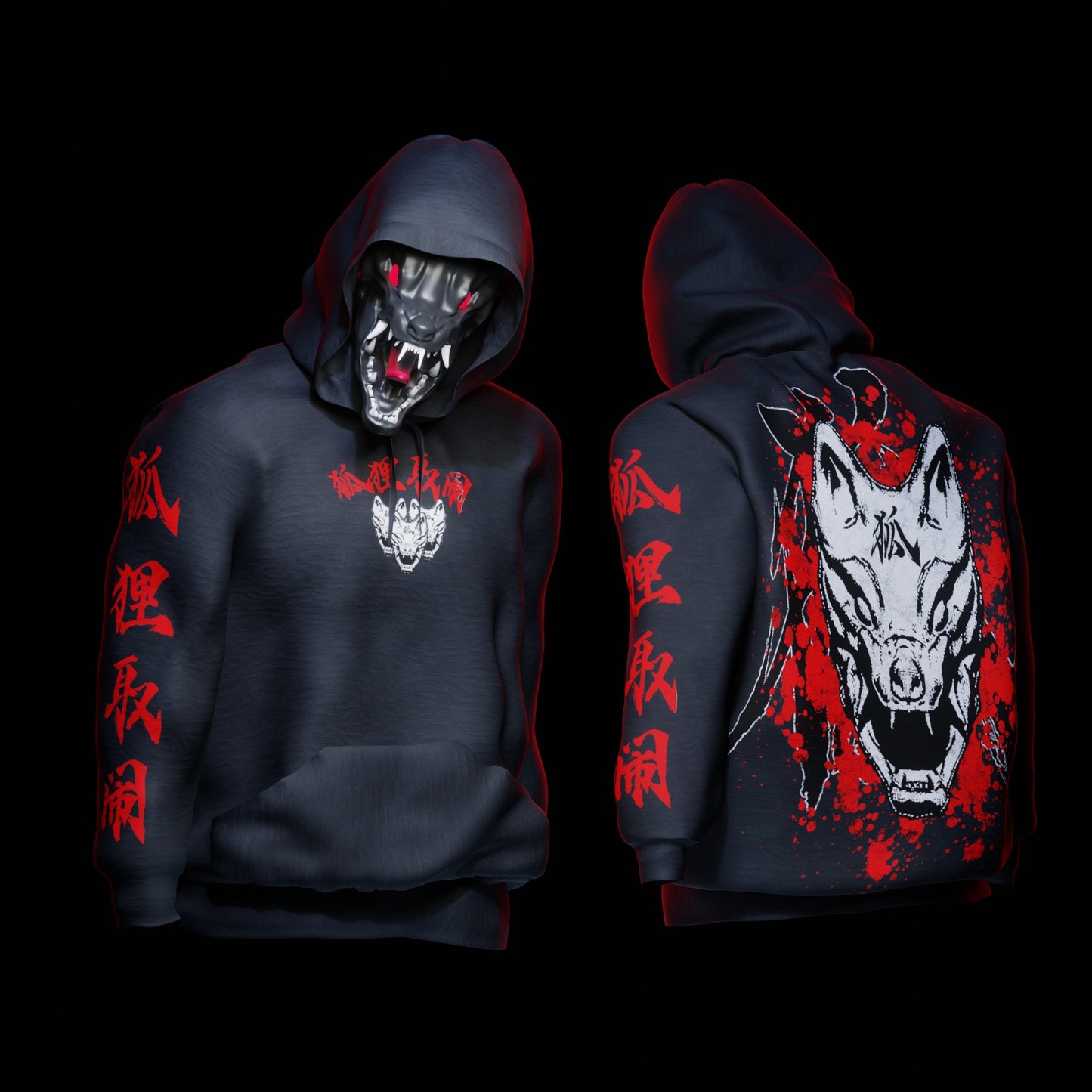 Kitsune Rage Hoodie