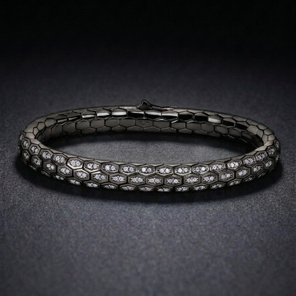 Hebi Scale Black Bracelet