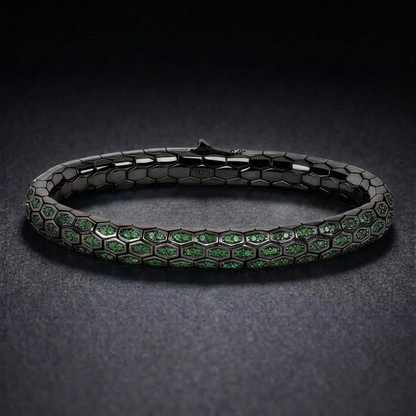 Hebi Scale Black Bracelet