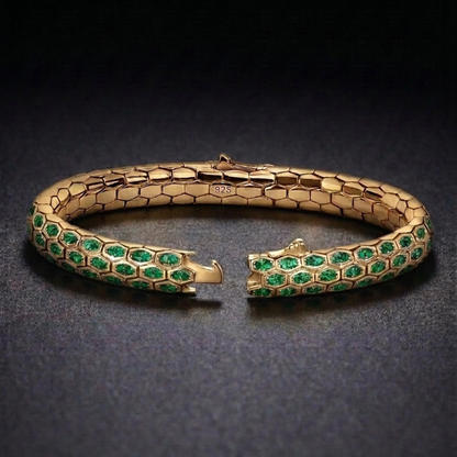 Hebi Scale Gold Bracelet