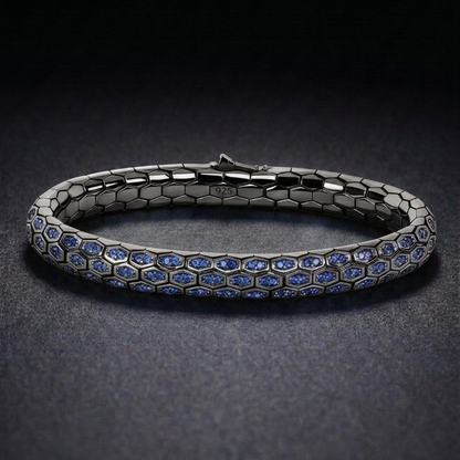 Hebi Scale Black Bracelet