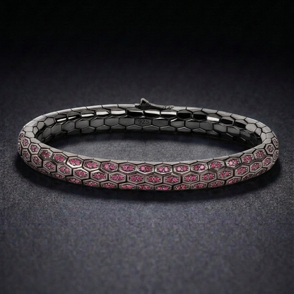 Hebi Scale Black Bracelet