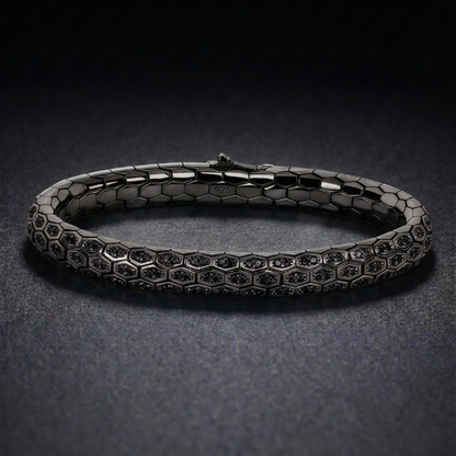 Hebi Scale Black Bracelet