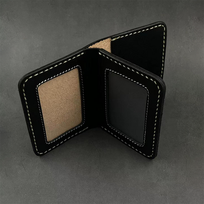 InkedHide™ Handcrafted Komainu Card Holder