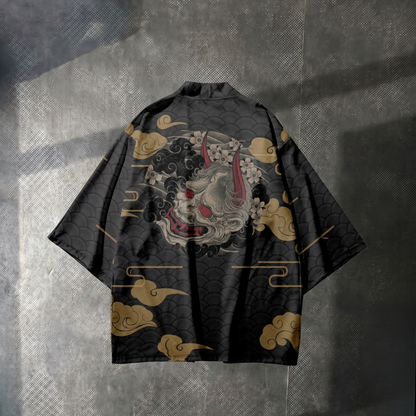 Black Hannya Street Kimono