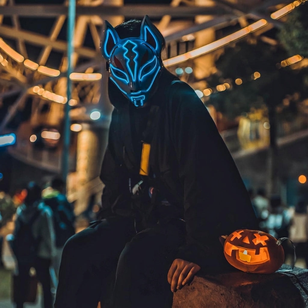 Cyberpunk Kitsune Mask