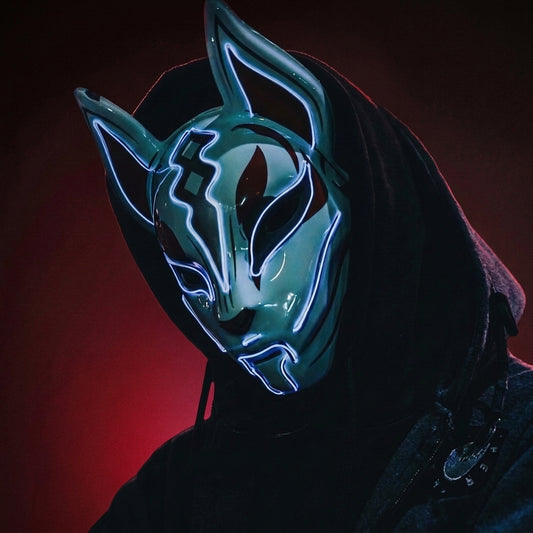 Cyberpunk Kitsune Mask