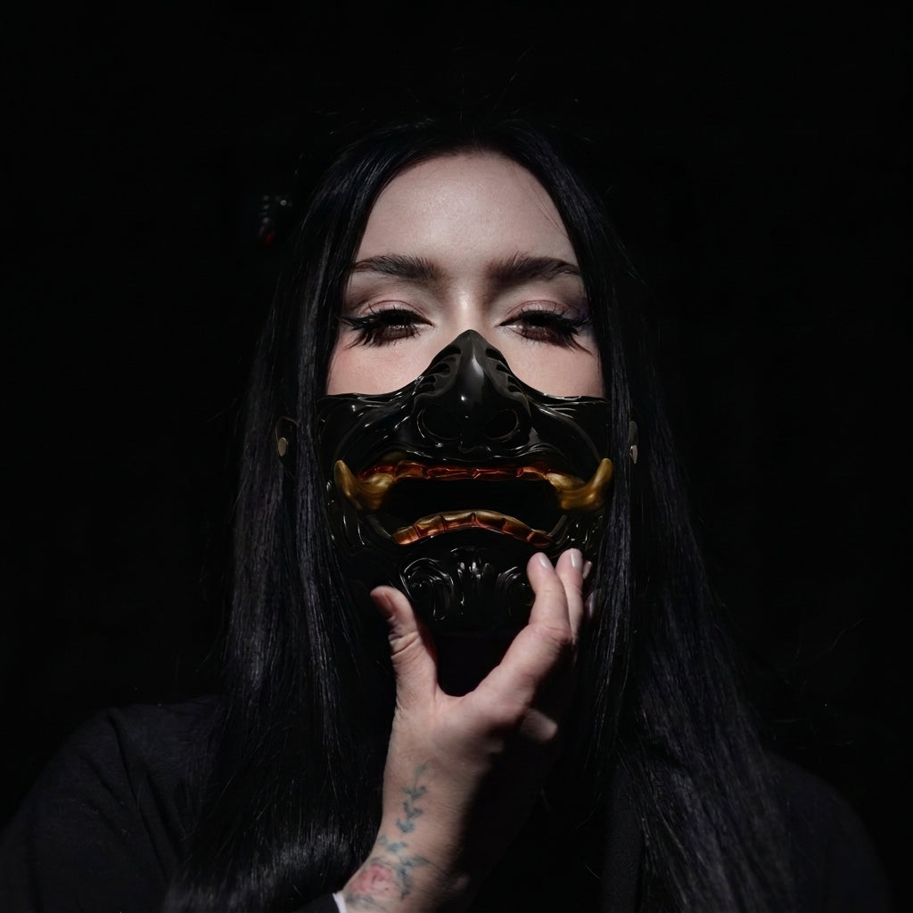 Shadow Oni Half Mask