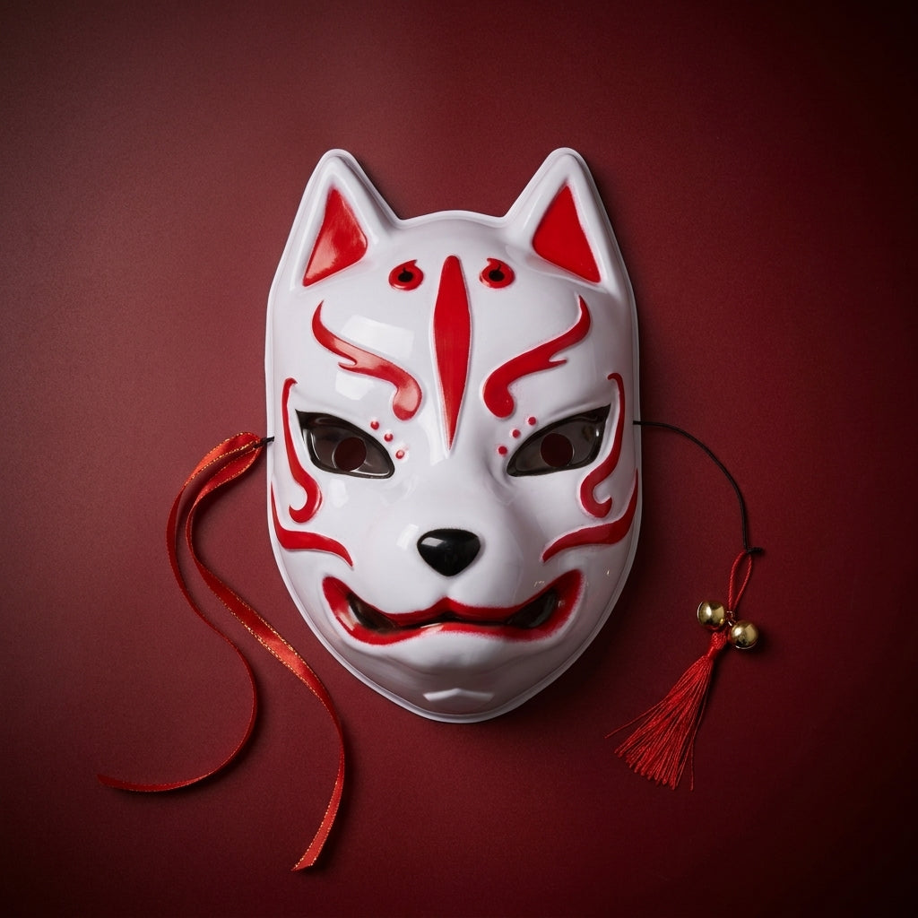 Neon Kitsune Mask
