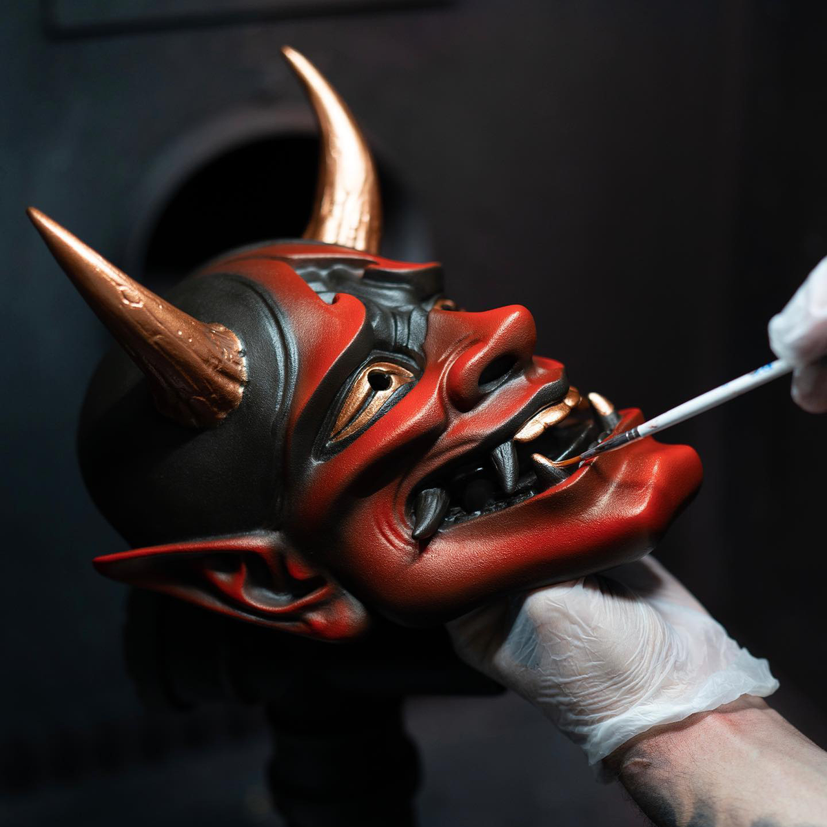 Handcrafted Hannya Japanese Irezumi Oni Resin Mask Unisex – IrezumiEmpire