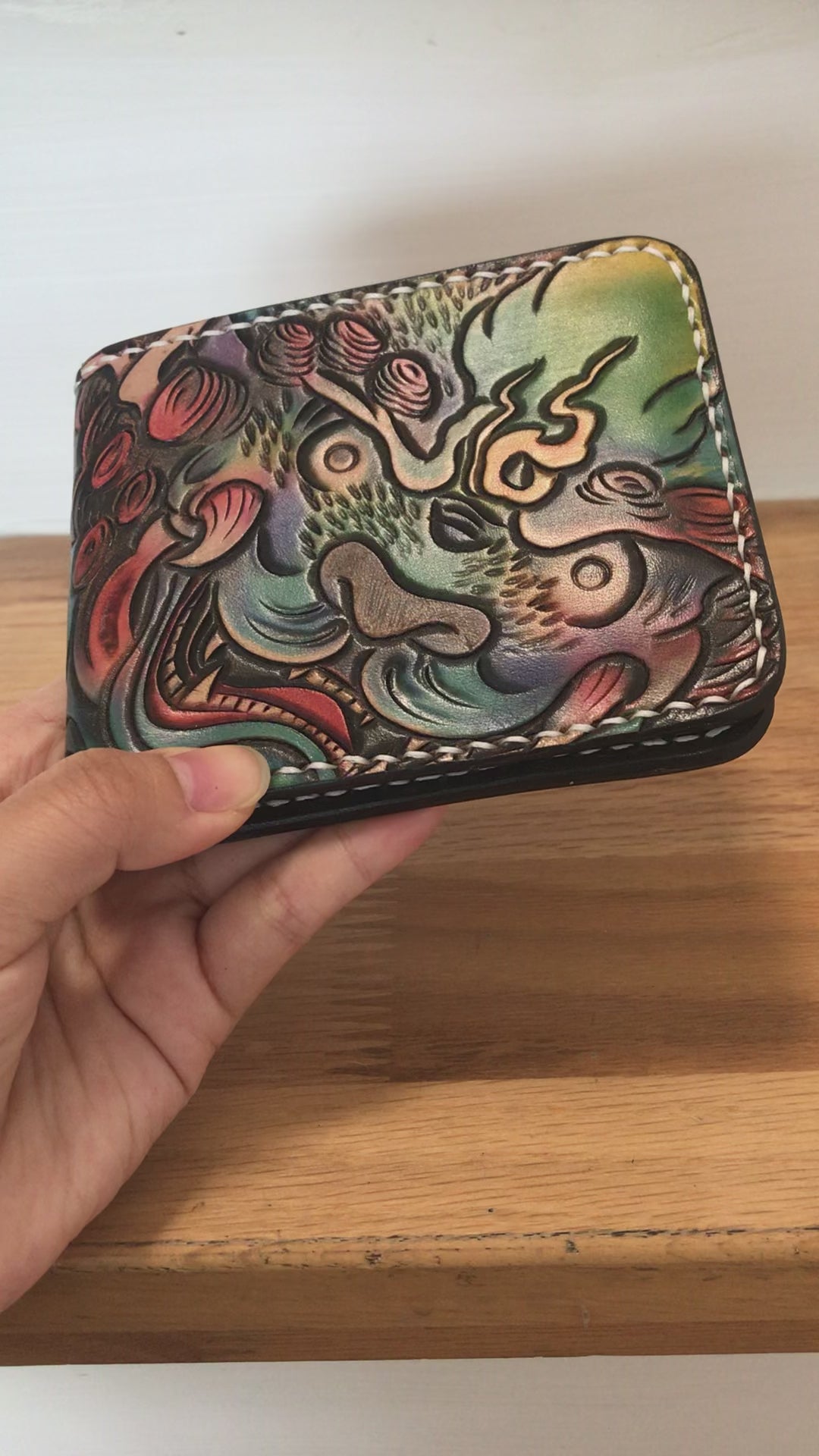 InkedHide™ Handcrafted Komainu Tattoo Wallet – IrezumiEmpire