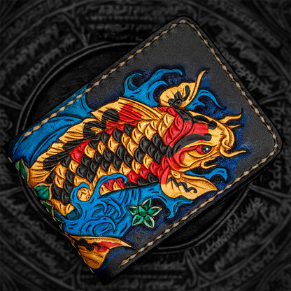 Hundred Ghosts™ Irezumi Japanese Leather Cardholder