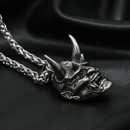 Kage™ | Sakura Hannya Mask Pendant Necklace