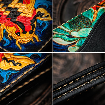 Hundred Ghosts™ Irezumi Japanese Leather Cardholder