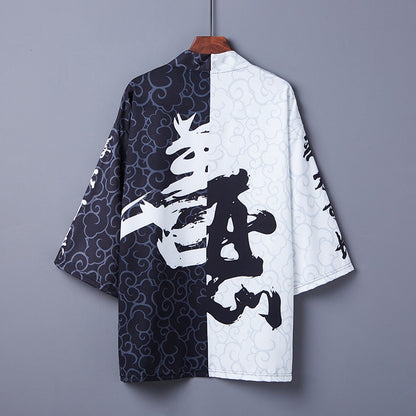 Good and Evil Free Size Kimono Shirt