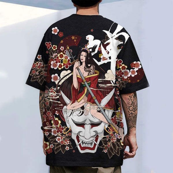 Oni Hunter Geisha Unisex Shirt - Asian Style Clothing - Japanese Street ...