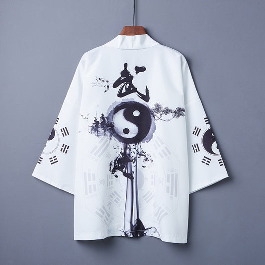 Yin & Yang Free Size Kimono Shirt