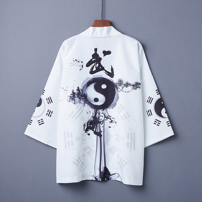 Yin & Yang Free Size Kimono Shirt