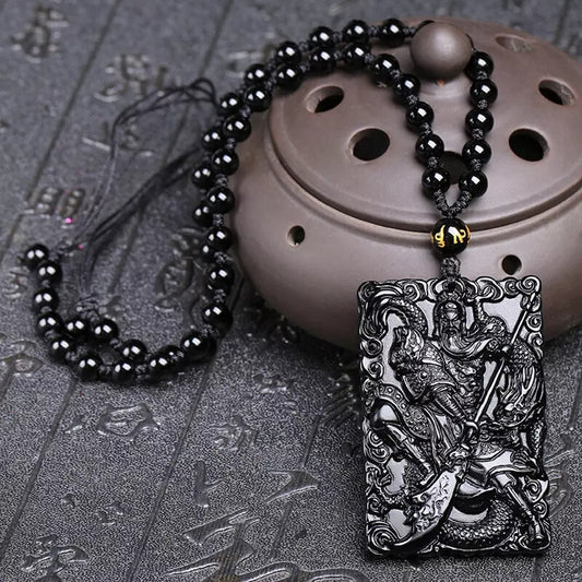 God Of Gangsters Guan Yu Dragon Pendant Necklace