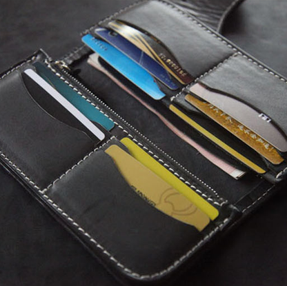 Hundred Ghosts™ Irezumi Japanese Leather Long Wallet 2.0