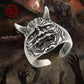 Silver Hannya Demon Ring