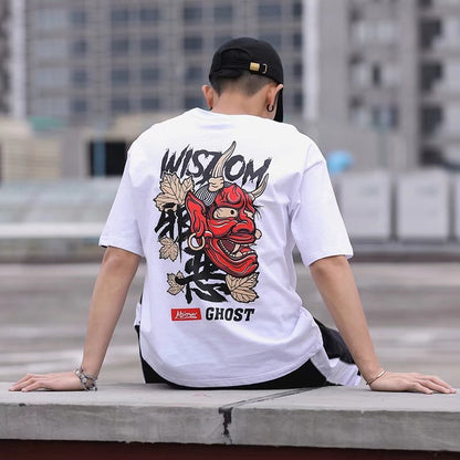 Evil Red Hannya Mask Shirt
