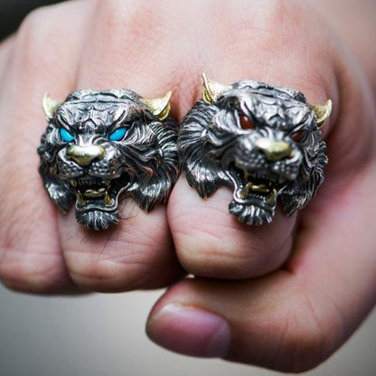 Gunmetal Tiger Ring