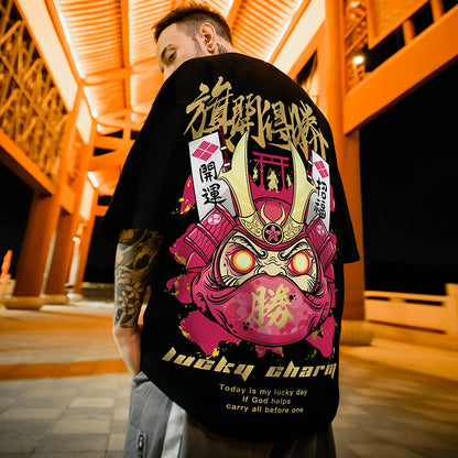 Lucky Daruma Samurai Loose Shirt