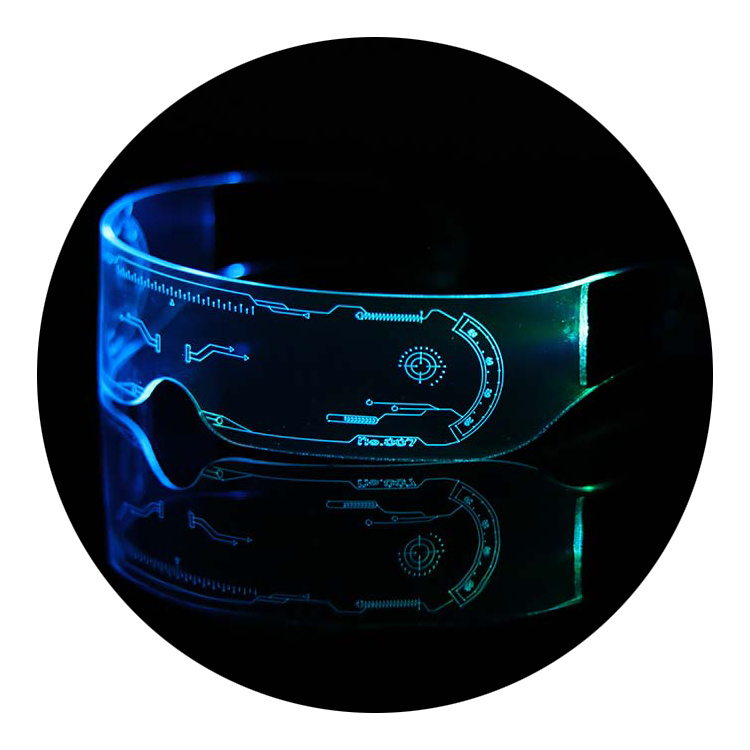 LED Cyberpunk Tactical Visor