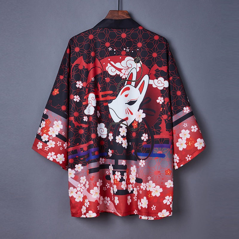 Kitsune Free Size Kimono Shirt