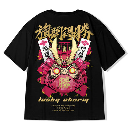 Lucky Daruma Samurai Loose Shirt
