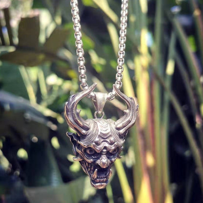 Silver Oni Demon Mask By Irezumi Empire