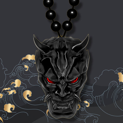 Dark Rage Hannya Mask Necklace